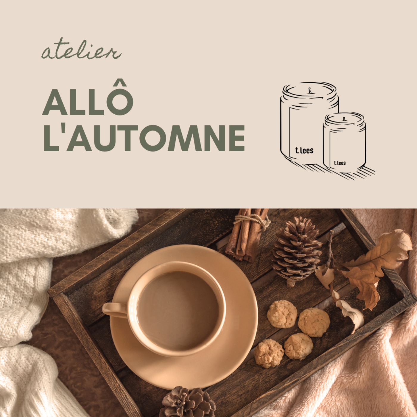 Atelier de bougies "Allô l'automne" (septembre)