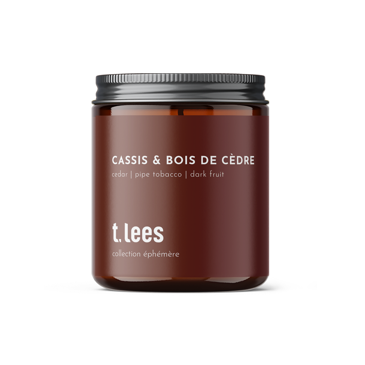 Bougie cassis & bois de cèdre - T. Lees