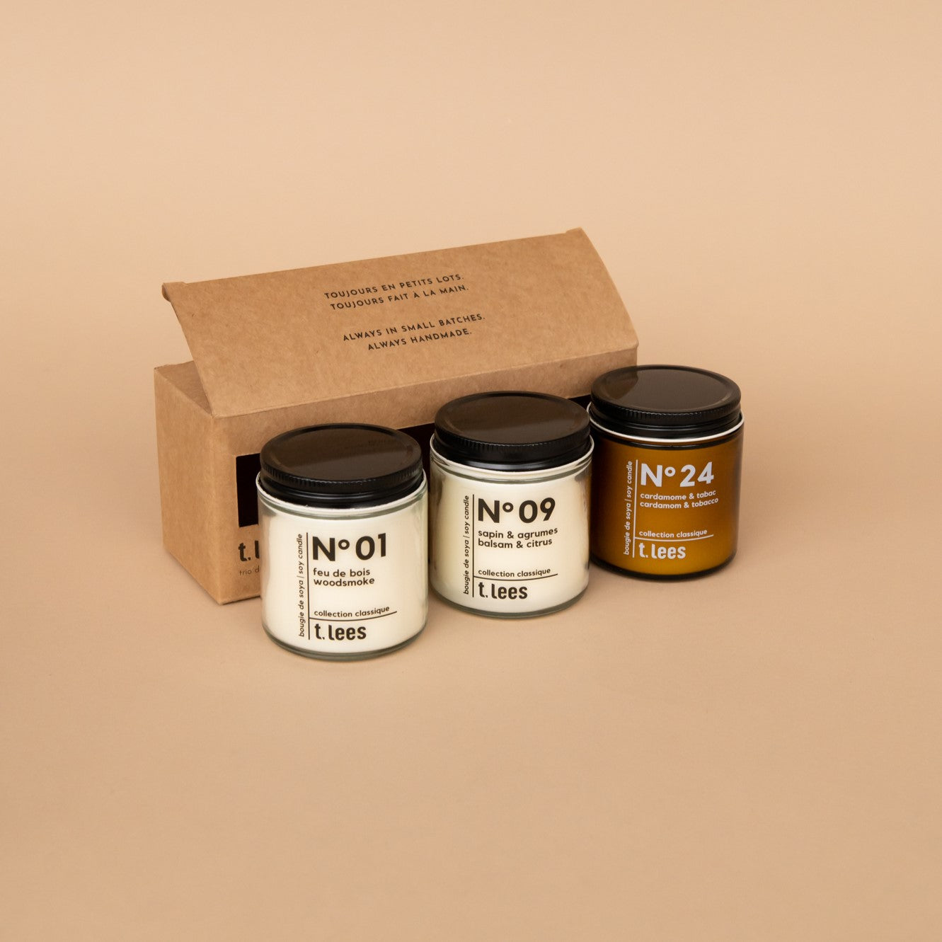 Trio de bougies Cozy