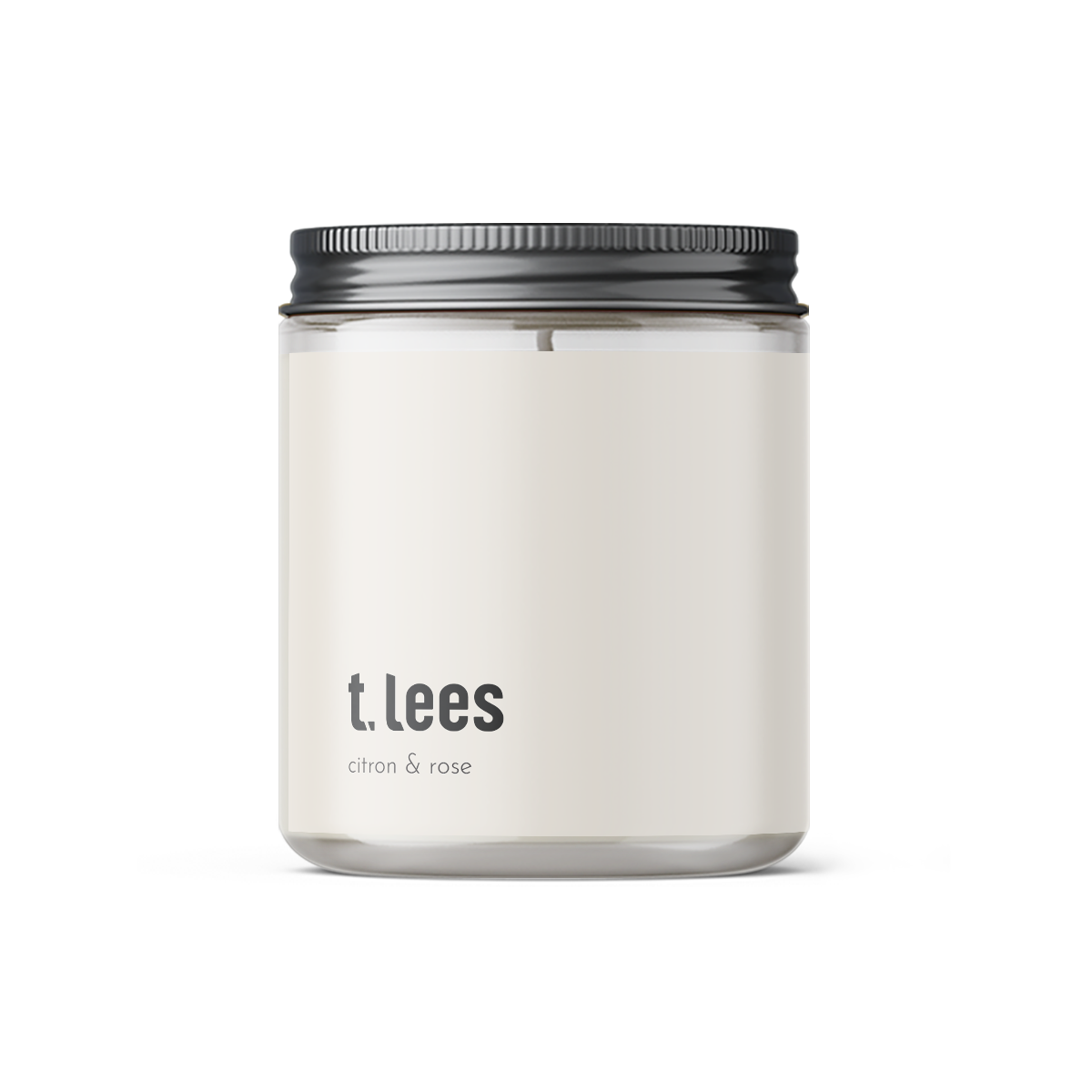 Lemon & Rose | Personalized Message Candle 